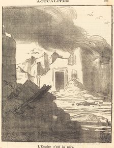 L'empire c'est la paix, 1870. Creator: Honore Daumier