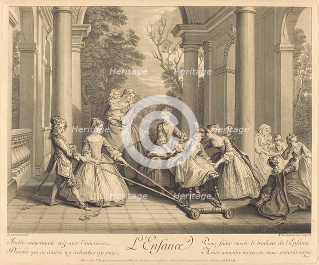 L'enfance, 1735. Creator: Nicolas de Larmessin.