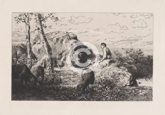 L'Enfant Prodigue, ca. 1868. Creator: Charles Emile Jacque.