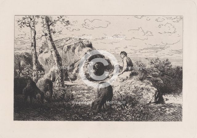 L'Enfant Prodigue, ca. 1868. Creator: Charles Emile Jacque.