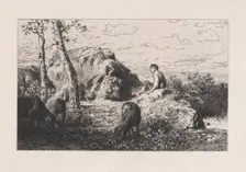 L'Enfant Prodigue, ca. 1868. Creator: Charles Emile Jacque