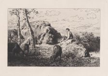 L'Enfant Prodigue, ca. 1868. Creator: Charles Emile Jacque