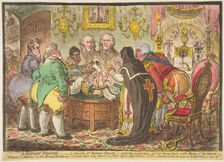 L'Enfant Trouvé:-a Sample of Roman Charity!-or-the Misfortune of Not Being Born wi..., May 19, 1808. Creator: James Gillray