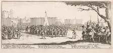 L'Enrolement des troupes (Enrolling the Troops), 1633. Creator: Jacques Callot