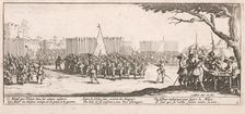 L'Enrolement des troupes (Enrolling the Troops), 1633. Creator: Jacques Callot