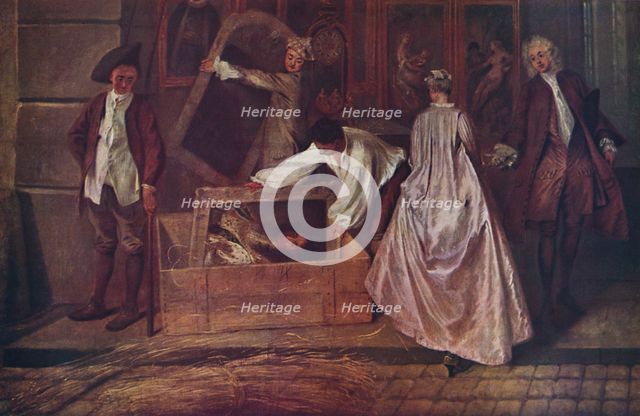 'L'Enseigne de Gersaint (fragment)', 1720-1721, (1937). Artist: Jean-Antoine Watteau.