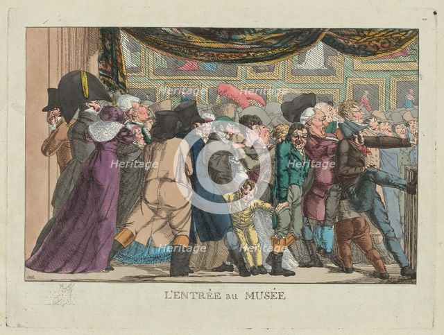 L'entrée au musée (Entrance to the Museum), 1808. Creator: Unknown.