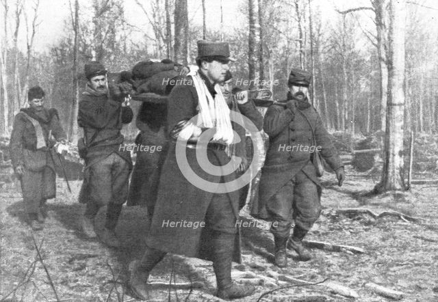 'L'entrée de l'Italie dans la Guere, le 24 mai 1915; Le corps du capitaine Bruno Garibaldi', 1915. Creator: Unknown.