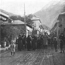 L'entrevue des generaux Cadorna, Joffre et de Castelnau a Saint-Michel-de-Maurienne; le..., 1916. Creator: Unknown