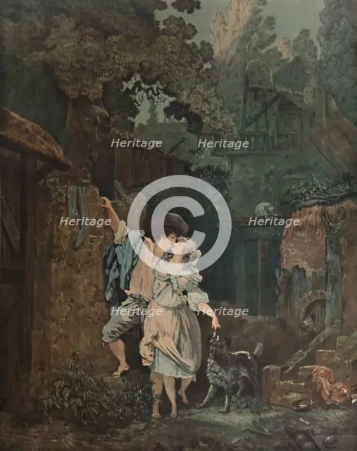 'L'Escalade, Ou Les Audieux Du Matin', 1787, (1913). Artist: Philibert Louis Debucourt.