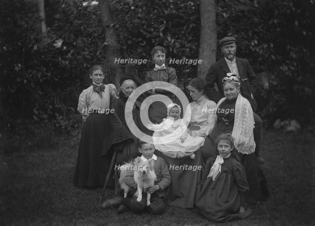 L'Estrange family at Bache Hall - Chester, England including Frances Mary L'Estrange and Aunt...1897 Creator: Robert Augustus Henry L'Estrange.