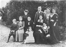 L'Estrange Family (Possibly Chester UK - Bache Hall), 1895. Creator: Robert Augustus Henry L'Estrange
