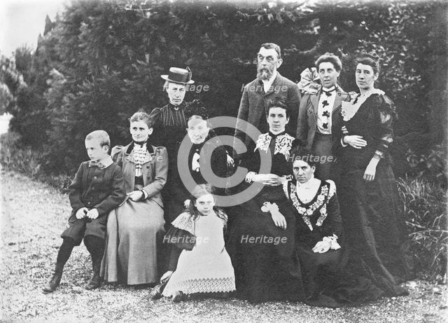L'Estrange Family (Possibly Chester UK - Bache Hall), 1895. Creator: Robert Augustus Henry L'Estrange.