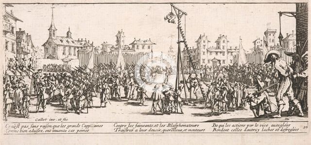 L'Estrapade (The Strapado), 1633. Creator: Jacques Callot.