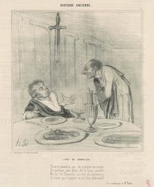 L'épée de Damoclès, c1842. Creator: Honore Daumier