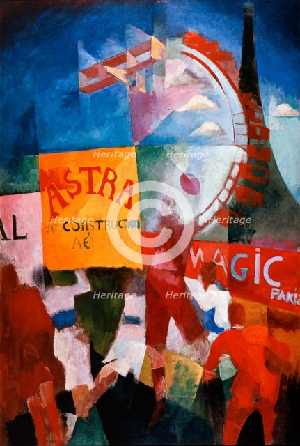 'L'Equipe de Cardiff', (The Cardiff Team), 1913.  Artist: Robert Delaunay