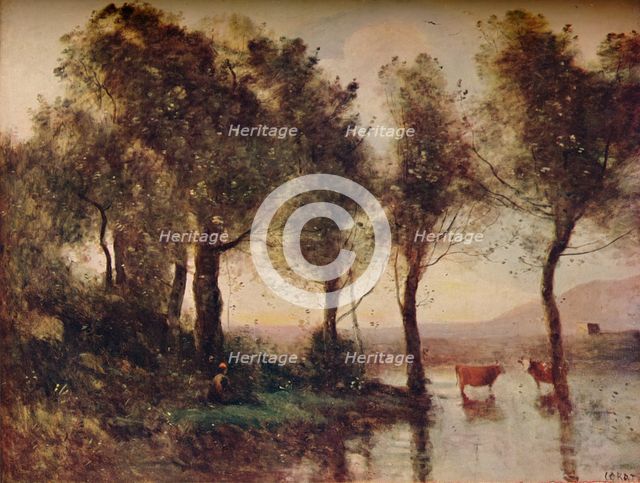 'L'Etang', (The Ponds), 19th century, (1910). Artist: Jean-Baptiste-Camille Corot.