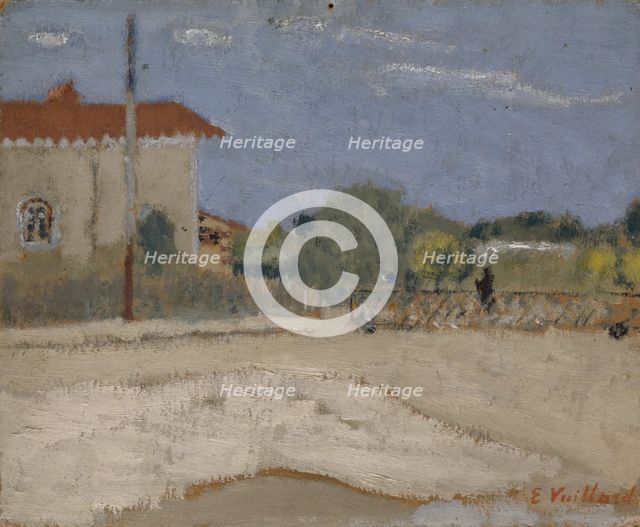 L'Etang-la-Ville station (L'Etang-la-Ville level crossing), c1900. Creator: Edouard Vuillard.