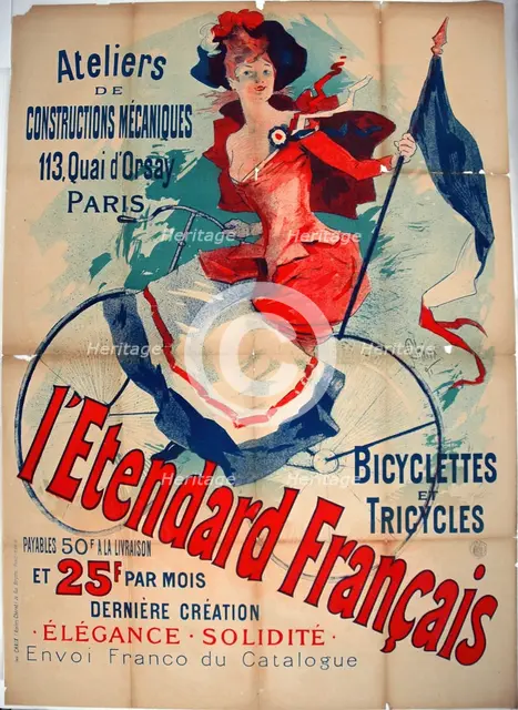 l'Etendard Francais, 1891. Creator: Jules Cheret.