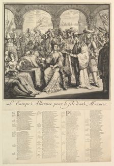 L'Europe Allarmée.n.d. Creator: Romeyn de Hooghe