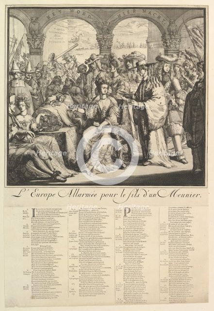 L'Europe Allarmée.n.d. Creator: Romeyn de Hooghe.