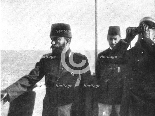 'L'Europe sans Defiance; Recu par l'amiral Boue de Lapeyrere a bord du 'Courbet', 1914. Creator: Unknown.
