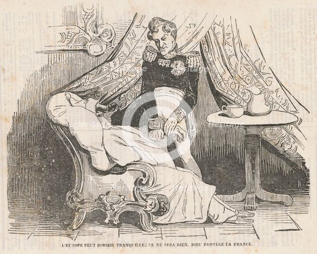 L'europe peut dormir tranquille ..., 19th century. Creator: Honore Daumier.
