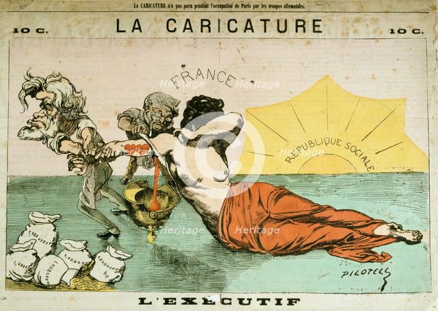 'L'Executif' 1870-1871. Artist: Pilotell