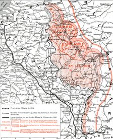 L'Execution de L'Armistice; Les territoires que rendit ou livra aux allies la defaite..., 1918. Creator: P Pollacchi
