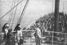 L'expedition des Dardanelles, La cooperation de l'armee de terre..., 1915 (1924). Creator: Unknown