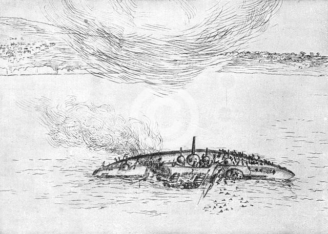 'L'expedition des Dardanelles, le tentative de enforcement..., 1915 (1924). Creator: Unknown.