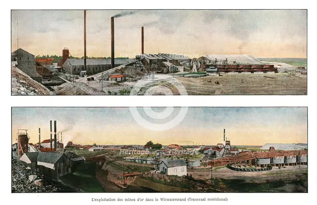 'L'exploitation des mines d'or dans le Witwaterstrand (Transvaal meridional); Afrique...', 1914. Creator: Unknown.