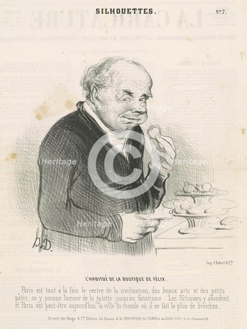 L'habitué de la boutique de Félix, 19th century. Creator: Honore Daumier.