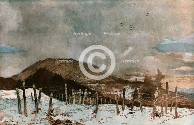 'L'Hartmannswillerkopf 18 janvier 1916', 1916. Creator: Francois Flameng.