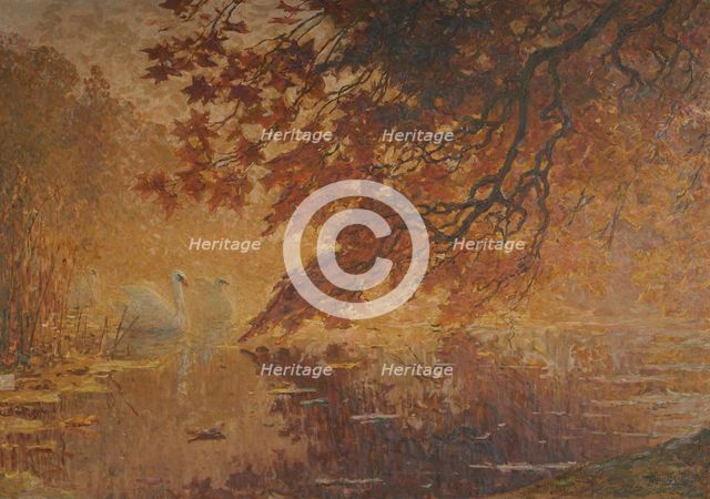 L'heure blonde, automne au lac Saint James, before 1911. Creator: Pierre Montezin.