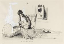 L'heure des gothas, c. 1914/1919. Creator: Jean Louis Forain