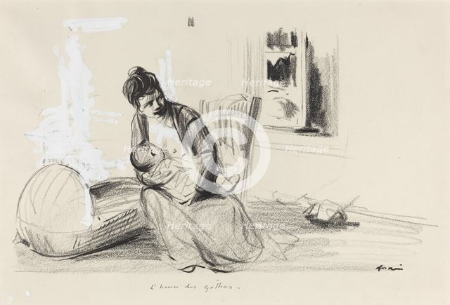 L'heure des gothas, c. 1914/1919. Creator: Jean Louis Forain.