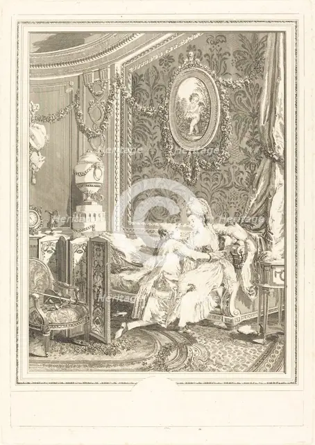 L'heureux moment, 1777. Creator: Nicolas Delaunay.