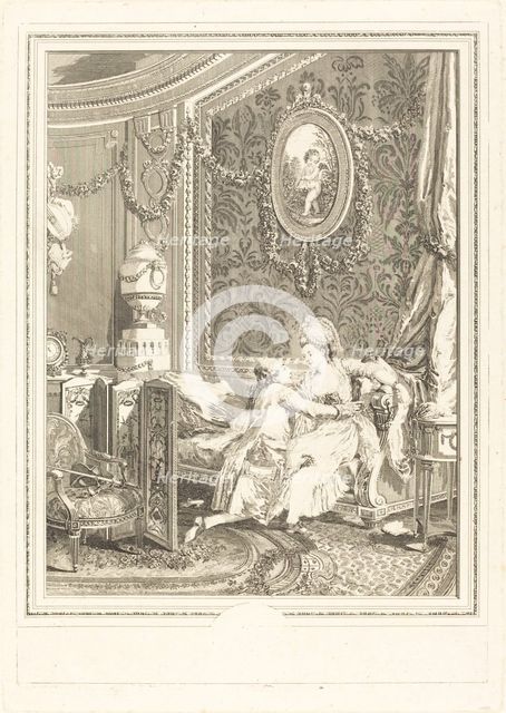 L'heureux moment, 1777. Creator: Nicolas Delaunay.