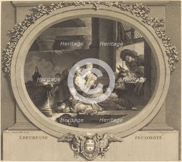 L'heureuse fécondité, 1777. Creator: Nicolas Delaunay.