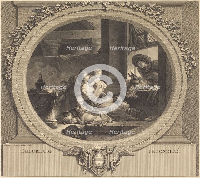 L'heureuse fécondité, 1777. Creator: Nicolas Delaunay.