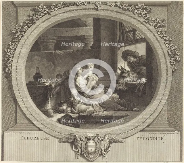 L'heureuse fécondité, 1777. Creator: Nicolas Delaunay.