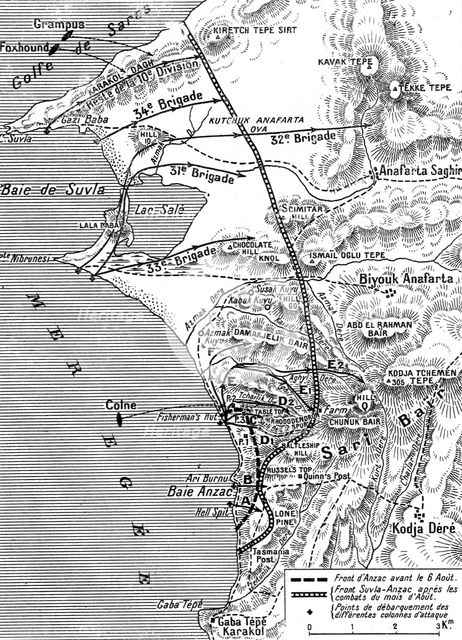 'L'histoire d'une splendide deconvenue; Anzac et Suvla; Les operations britanniques de 1915', (1916) Creator: Unknown.