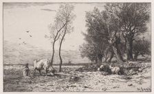 L'Hiver, 1867. Creator: Charles Emile Jacque