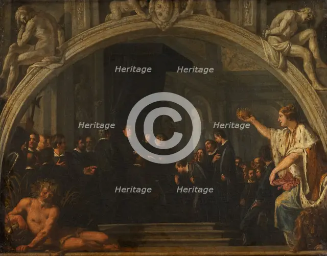 L'hommage du Sénat florentin au grand duc Ferdinand II, c.1621. Creator: Justus Sustermans.