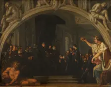 L'hommage du Sénat florentin au grand duc Ferdinand II, c.1621. Creator: Justus Sustermans