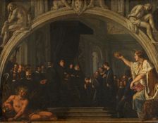L'hommage du Sénat florentin au grand duc Ferdinand II, c.1621. Creator: Justus Sustermans