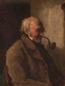 L'homme à la pipe, 1860. Creator: Jules Breton