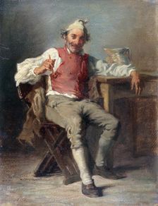 L'homme à la pipe, mid-late 19th century. Creator: Auguste Dutuit