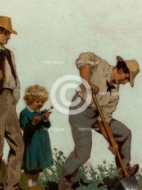 L'horticulture : Esquisse pour l'école de la rue Château-Landon, 10ème arrondissement..., c.1881. Creator: Jules Didier.